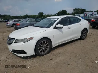 2015 Acura TLX V6 with VIN 19UUB2F36FA002039, listed as a Copart auction lot 61819485 with Not provided miles and Salvage title. Bid and sale history available at DreamBid. Image 1.