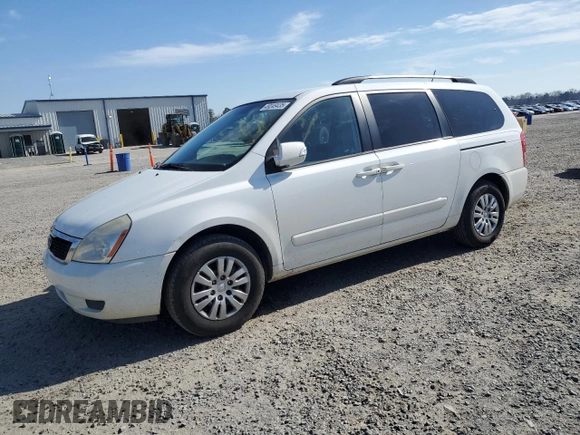 2011 Kia Sedona LX with VIN KNDMG4C75B6369885, listed as a Copart auction lot 49249435 with 225,057 mi miles and Salvage Title. Bid and sale history available at carsss.com. Image 1.