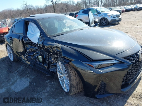 2021 Lexus IS 350 F Sport with VIN JTHGZ1E25M5020868, listed as a IAAI auction lot 41644962 with Not provided miles and . Bid and sale history available at DreamBid. Image 19.