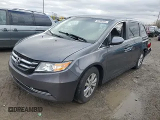 2014 Honda Odyssey EX with VIN 5FNRL5H40EB054748, listed as a Copart auction lot 46794555 with 135,095 mi miles and Salvage Title. Bid and sale history available at carsss.com. Image 1.