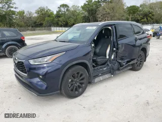 2022 Toyota Highlander Platinum with VIN 5TDFZRBH9NS185368, listed as a Copart auction lot 47475525 with 19,291 mi miles and Salvage Title. Bid and sale history available at carsss.com. Image 1.