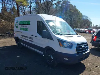 2020 Ford Transit Cargo with VIN 1FTBR1C8XLKA58387, listed as a IAAI auction lot 41781110 with 41,369 mi miles and . Bid and sale history available at DreamBid. Image 1.