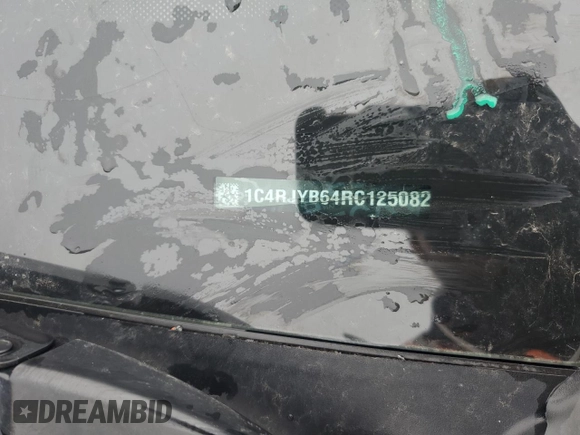 2024 Jeep Grand Cherokee с VIN 1C4RJYB64RC125082, выставлен на аукционе Copart как лот 51057755 с пробегом Не указан миль и Списание • Salvage title. История ставок и продаж доступна на DreamBid. Изображение 12.