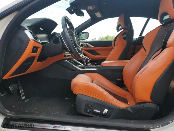 2022 BMW M4 Competition xDrive with VIN WBS33BA00NCK97008, listed as a Copart auction lot 74706674 with NaN miles and Salvage Title. Bid and sale history available at carsss.com. Image 7.