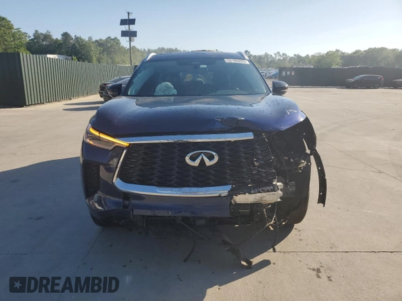 2023 Infiniti QX60 Sensory with VIN 5N1DL1GS2PC345895, listed as a Copart auction lot 53189265 with 25,865 mi miles and Salvage title. Bid and sale history available at DreamBid. Image 5.
