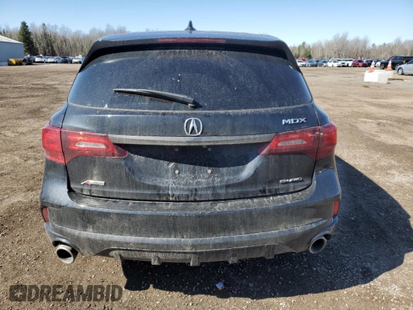2019 Acura MDX w/Technology/A-Spec Pkg with VIN 5J8YD4H08KL802768, listed as a Copart auction lot 49523695 with 0 mi miles and Salvage Title. Bid and sale history available at carsss.com. Image 6.
