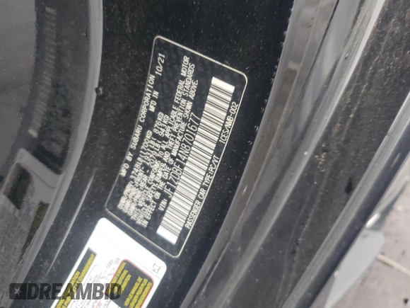 2022 Subaru BRZ Limited with VIN JF1ZDBF14N8701677, listed as a Copart auction lot 63053435 with 23,490 mi miles and Salvage title. Bid and sale history available at DreamBid. Image 12.