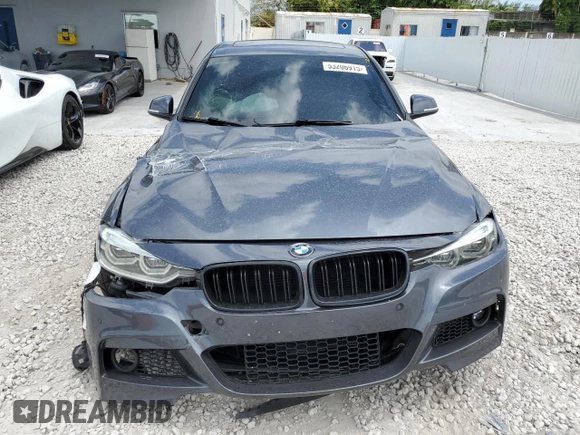 2017 BMW 3 Series 340i with VIN WBA8B3G52HNU35565, listed as a Copart auction lot 53206915 with 105,545 mi miles and Salvage Title. Bid and sale history available at carsss.com. Image 5.