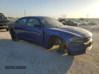 2022 Dodge Charger SXT with VIN 2C3CDXBGXNH205983, listed as a Copart auction lot 48627095 with 31,347 mi miles and Salvage Title. Bid and sale history available at DreamBid. Image 4.
