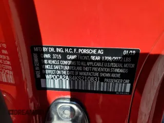 2019 Porsche 718 Boxster z VIN WP0CA2A84KS210831, wystawiony jako Copart lot #49316015 z przebiegiem 53 539 mil mil oraz Szkoda całkowita • Salvage title. Historia ofert i sprzedaży dostępna na DreamBid. Obrazek 12.