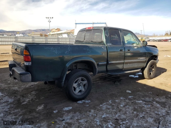 2000 Toyota Tundra Limited with VIN 5TBBT4818YS063580, listed as a Copart auction lot 89098345 with 210,729 mi miles and Salvage Title. Bid and sale history available at carsss.com. Image 3.