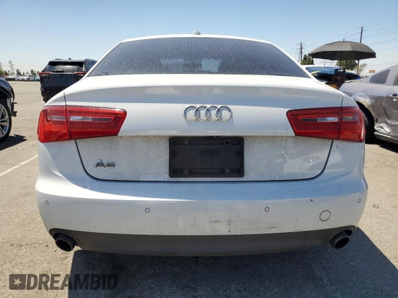 2014 Audi A6 Premium Plus with VIN WAUDFAFC6EN122800, listed as a Copart auction lot 57703495 with 176,272 mi miles and Clean title. Bid and sale history available at DreamBid. Image 6.
