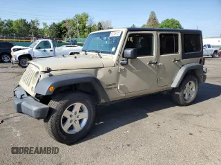 2017 Jeep Wrangler Unlimited Sport with VIN 1C4BJWDG7HL683406, listed as a Copart auction lot 62758735 with 75,140 mi miles and Salvage title. Bid and sale history available at DreamBid. Image 1.