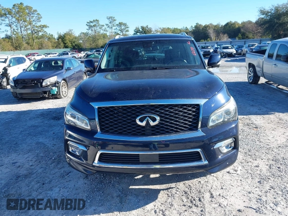 2017 Infiniti QX80 with VIN JN8AZ2NE8H9152064, listed as a IAAI auction lot 41356239 with 100,747 mi miles and . Bid and sale history available at DreamBid. Image 12.