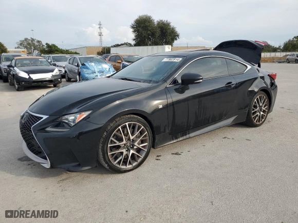 2016 Lexus RC 200t with VIN JTHHA5BC1G5001884, listed as a Copart auction lot 77902814 with 133,707 mi miles and Salvage Title. Bid and sale history available at carsss.com. Image 1.