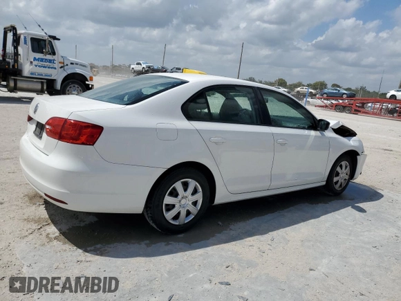 2012 Volkswagen Jetta Sedan S w/Sunroof with VIN 3VW2K7AJ1CM418472, listed as a Copart auction lot 51018785 with 91,782 mi miles and Salvage Title. Bid and sale history available at carsss.com. Image 3.