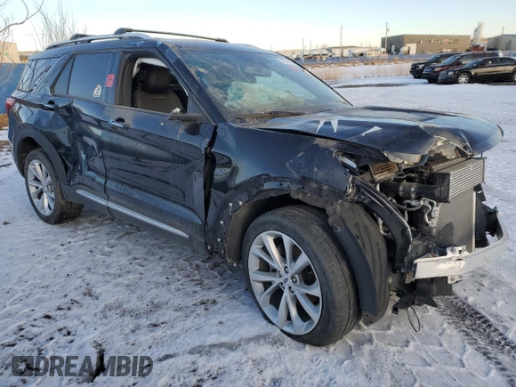 2023 Ford Explorer Platinum with VIN 1FM5K8HC2PGA85482, listed as a Copart auction lot 87927535 with Not provided miles and Salvage title. Bid and sale history available at DreamBid. Image 4.