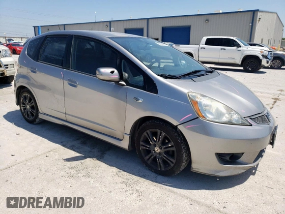 2009 Honda Fit Sport w/Navi with VIN JHMGE88649S008738, listed as a Copart auction lot 53961345 with 282,290 mi miles and Salvage Title. Bid and sale history available at carsss.com. Image 4.