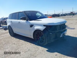 2021 Land Rover Range Rover Sport HST with VIN SALWS2RUXMA749869, listed as a IAAI auction lot 41315473 with 91,623 mi miles. Bid and sale history available at carsss.com. Image 1.