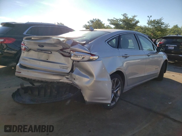 2019 Ford Fusion Hybrid Titanium with VIN 3FA6P0RUXKR106329, listed as a Copart auction lot 55557282 with 40,593 mi miles. Bid and sale history available at carsss.com. Image 4.