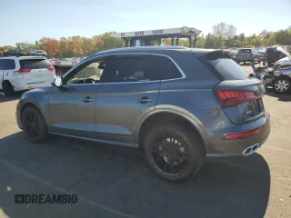 2018 Audi SQ5 Prestige with VIN WA1C4AFY9J2209340, listed as a Copart auction lot 75525344 with 77,522 mi miles and Salvage Title. Bid and sale history available at DreamBid. Image 2.