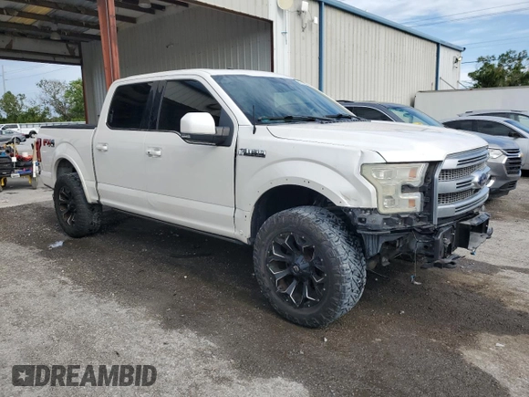 2016 Ford F-150 XLT with VIN 1FTEW1EG7GFA10578, listed as a Copart auction lot 63109335 with 154,643 mi miles and Salvage title. Bid and sale history available at DreamBid. Image 4.
