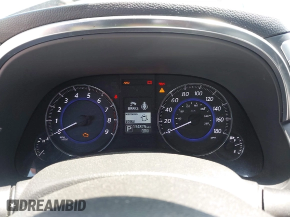 2015 Infiniti QX70 with VIN JN8CS1MW1FM481233, listed as a IAAI auction lot 41976458 with 134,875 mi miles and . Bid and sale history available at DreamBid. Image 7.