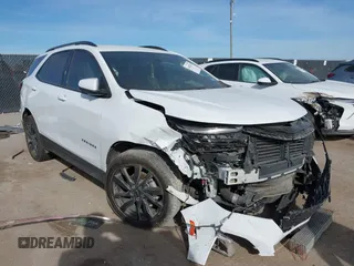 2024 Chevrolet Equinox RS with VIN 3GNAXMEG9RS107218, listed as a IAAI auction lot 41082220 with 40,263 mi miles and . Bid and sale history available at DreamBid. Image 1.
