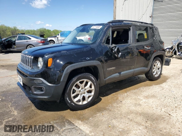 2017 Jeep Renegade Altitude with VIN ZACCJBBB3HPF80404, listed as a Copart auction lot 52114865 with 155,068 mi miles and Salvage title. Bid and sale history available at DreamBid. Image 1.
