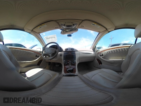 2007 Mercedes-Benz CLK 3.5L with VIN WDBTK56F47T075999, listed as a IAAI auction lot 41915608 with 164,654 mi miles. Bid and sale history available at carsss.com. Image 18.