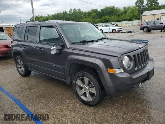 2017 Jeep Patriot High Altitude with VIN 1C4NJRFB5HD107873, listed as a Copart auction lot 61496695 with 106,391 mi miles and Salvage title. Bid and sale history available at DreamBid. Image 4.