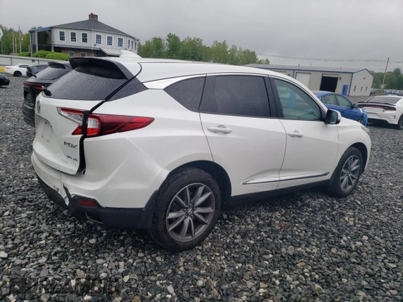 2022 Acura RDX Technology with VIN 5J8TC2H50NL017632, listed as a Copart auction lot 57213075 with 43,919 mi miles and Salvage title. Bid and sale history available at DreamBid. Image 3.