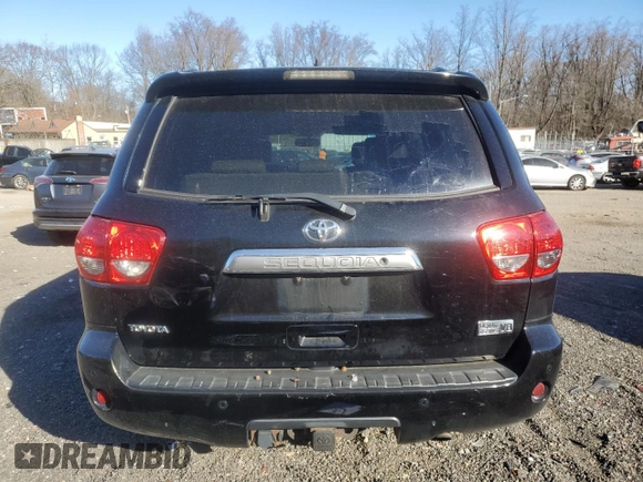 2010 Toyota Sequoia Platinum with VIN 5TDDY5G16AS039566, listed as a Copart auction lot 81810114 with 255,335 mi miles and Salvage Title. Bid and sale history available at carsss.com. Image 6.