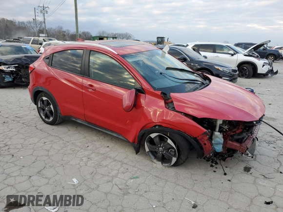 2018 Honda HR-V EX-L Navi with VIN 3CZRU5H76JM701807, listed as a Copart auction lot 83244544 with 20,826 mi miles and Salvage Title. Bid and sale history available at carsss.com. Image 4.