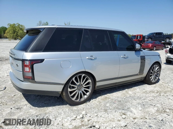 2015 Land Rover Range Rover HSE with VIN SALGS2VFXFA225880, listed as a Copart auction lot 52421555 with Not provided miles and Clean title. Bid and sale history available at DreamBid. Image 3.