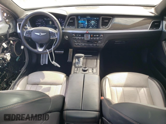 2019 Genesis G80 3.3T Sport with VIN KMTFN4JB8KU313006, listed as a Copart auction lot 69865804 with 126,992 mi miles and Salvage Title. Bid and sale history available at carsss.com. Image 8.