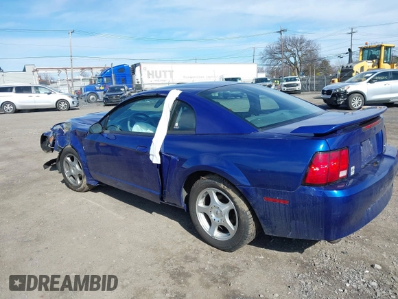 2004 Ford Mustang Standard with VIN 1FAFP40694F149517, listed as a IAAI auction lot 41900595 with 90,806 mi miles. Bid and sale history available at carsss.com. Image 3.