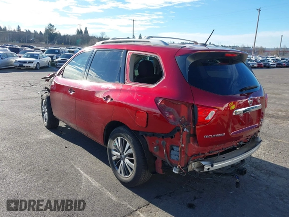 2018 Nissan Pathfinder SV with VIN 5N1DR2MN5JC626504, listed as a IAAI auction lot 41206405 with 128,863 mi miles. Bid and sale history available at carsss.com. Image 3.