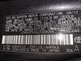 2013 Scion xD z VIN JTKKUPB46D1029288, wystawiony jako IAAI lot #41265802 z przebiegiem 243 294 mil mil oraz . Historia ofert i sprzedaży dostępna na DreamBid. Obrazek 9.