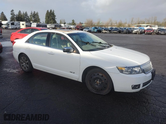 2007 Lincoln MKZ with VIN 3LNHM28T57R638347, listed as a Copart auction lot 46675475 with 0 mi miles and Clean Title. Bid and sale history available at carsss.com. Image 4.