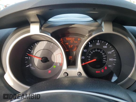 2014 Nissan Juke SV with VIN JN8AF5MR1ET357836, listed as a Copart auction lot 49703905 with 98,802 mi miles and Salvage Title. Bid and sale history available at carsss.com. Image 9.