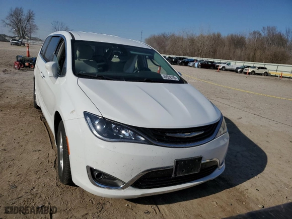 2018 Chrysler Pacifica Hybrid Touring Plus with VIN 2C4RC1H71JR159333, listed as a Copart auction lot 49529185 with 0 mi miles and Salvage Title. Bid and sale history available at carsss.com. Image 5.