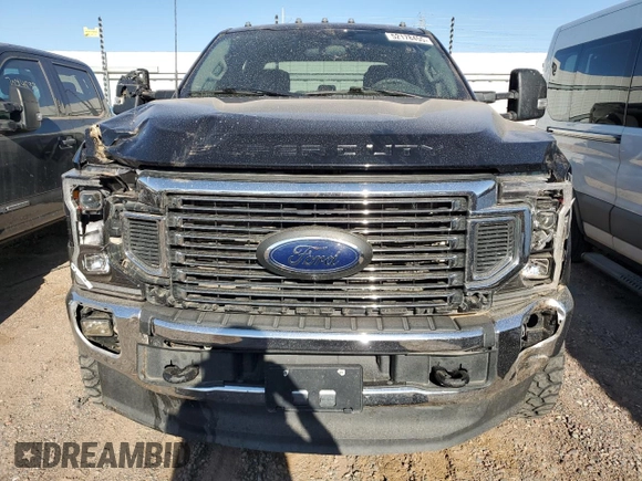 2022 Ford F-350 XL with VIN 1FT8W3DT9NEC09111, listed as a Copart auction lot 52178455 with 128,690 mi miles and Salvage title. Bid and sale history available at DreamBid. Image 5.