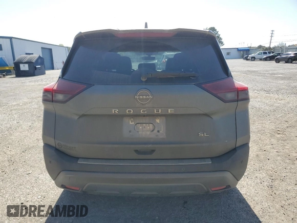 2023 Nissan Rogue SL with VIN 5N1BT3CA8PC761501, listed as a Copart auction lot 49505045 with 37,856 mi miles and Salvage Title. Bid and sale history available at carsss.com. Image 6.