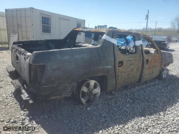 2014 Honda Ridgeline RTL with VIN 5FPYK1F51EB008503, listed as a Copart auction lot 48196025 with 0 mi miles and Non Repairable. Bid and sale history available at carsss.com. Image 3.