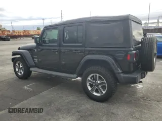 2018 Jeep Wrangler Unlimited Sahara z VIN 1C4HJXEN0JW331477, wystawiony jako Copart lot #49520785 z przebiegiem 98 413 mil mil oraz Szkoda całkowita • Salvage title. Historia ofert i sprzedaży dostępna na DreamBid. Obrazek 2.