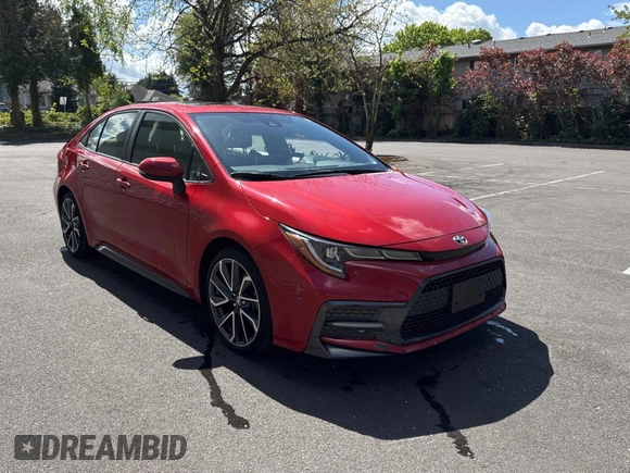 2020 Toyota Corolla SE with VIN JTDP4RCE8LJ006903, listed as a Copart auction lot 54253695 with 44,529 mi miles and Salvage Title. Bid and sale history available at carsss.com. Image 1.