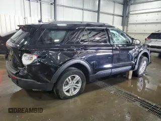 2020 Ford Explorer XLT with VIN 1FMSK8DH5LGB87387, listed as a Copart auction lot 50433855 with 23,616 mi miles and Salvage Title. Bid and sale history available at carsss.com. Image 3.