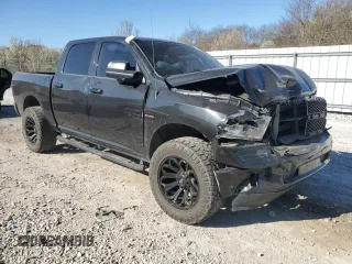 2018 Ram 1500 Big Horn with VIN 1C6RR7LT3JS164464, listed as a Copart auction lot 49273195 with 128,019 mi miles and Salvage Title. Bid and sale history available at carsss.com. Image 4.