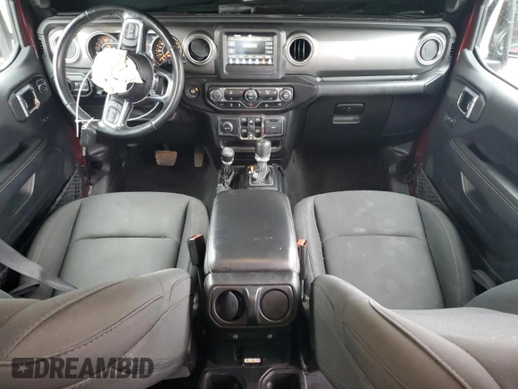 2021 Jeep Wrangler Unlimited Sahara with VIN 1C4HJXEN8MW613404, listed as a Copart auction lot 47881735 with 48,379 mi miles and Salvage title. Bid and sale history available at DreamBid. Image 8.